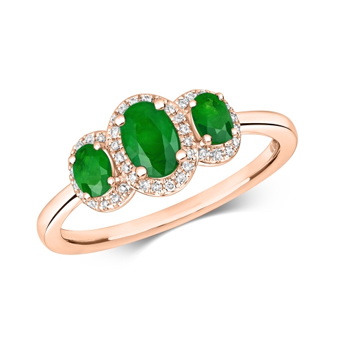 4 Prong Oval Rose Gold Zenith crown Engagement Rings