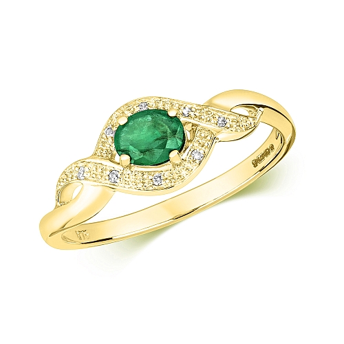 4 Prong Oval Yellow Gold Unique halo Engagement Rings