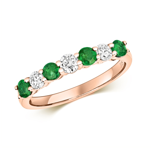 4 Prong Round Rose Gold Crown radiance Diamond Rings