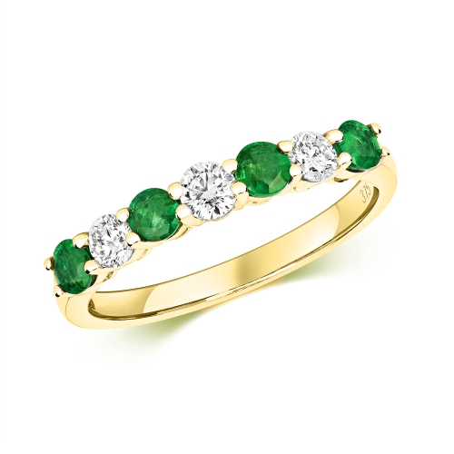 4 Prong Round Yellow Gold Crown radiance Diamond Rings