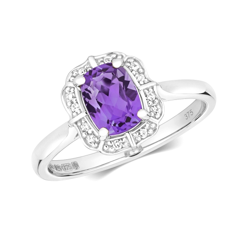 4 Prong Cushion Radiance spectrum Gemstone Engagement Rings