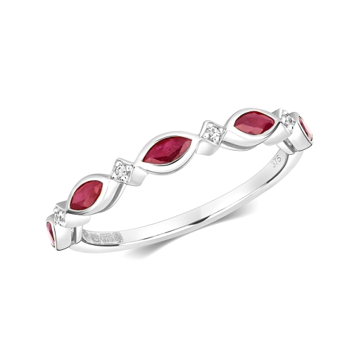 Bezel Setting Marquise Spark seven Diamond Rings