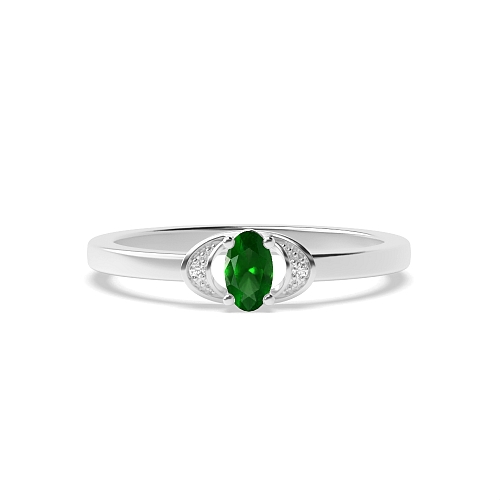 4 Prong Oval Distinct Engagement Rings