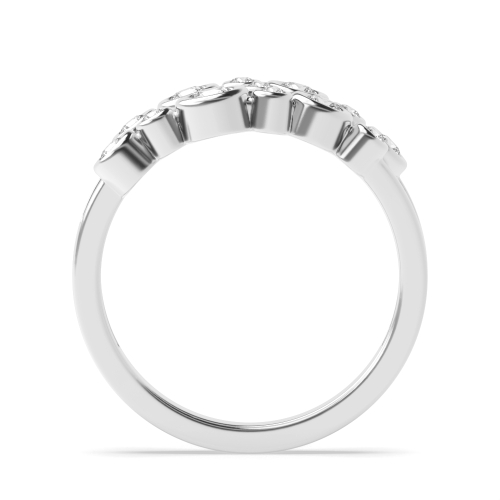 Bezel Setting Round Rubover Gemstone Engagement Ring