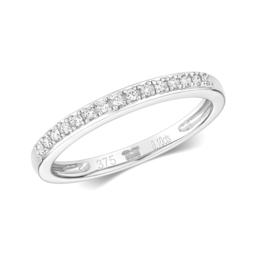 4 Prong Setting Half Eternity Round Diamond Ring Buy Online