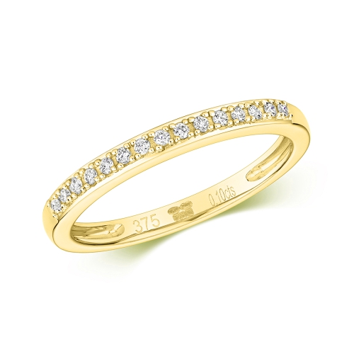       4 Prong Setting Half Eternity Round Diamond Ring Buy Online