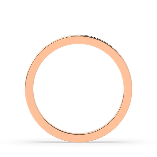 Channel Setting Round Rose Gold Star solo Eternity Diamond Rings