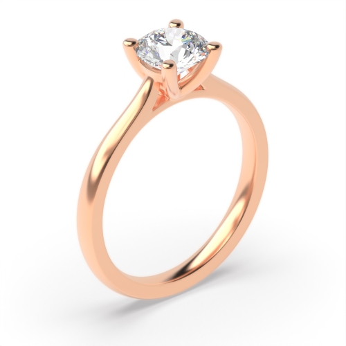 Buy 4 Prong Setting Round Diamond Solitare Ring In Sale - Abelini