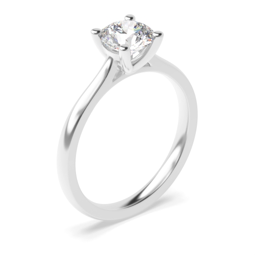 3 carat Buy 4 Prong Setting Round Diamond Solitare Ring In Sale - Abelini