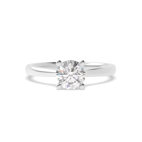 4 Prong Round Open RaisedSetting Solitaire Diamond Ring