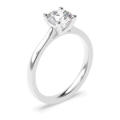 4 prong setting round diamond solitare ring