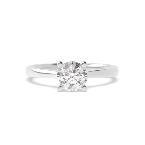 4 prong setting round diamond solitare ring