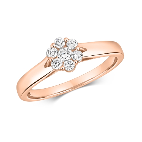 6 Prong Round Rose Gold Eternalgleam Engagement Rings