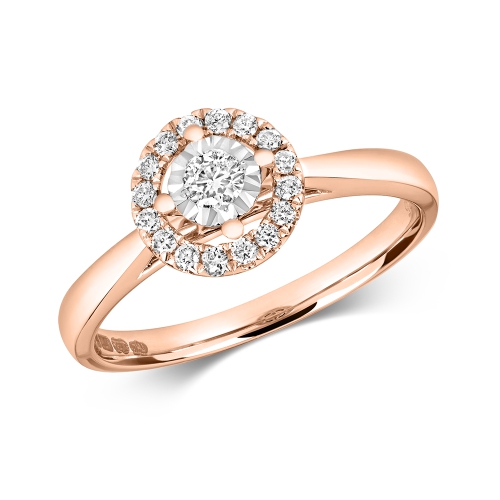 4 Prong Round Rose Gold Etherealglimpse Engagement Rings