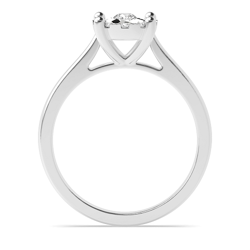 4 Prong Round Dreamveil Naturally Mined Diamond Engagement Rings