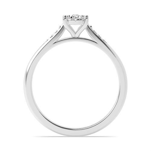4 Prong Round Vintage Naturally Mined Diamond Engagement Rings