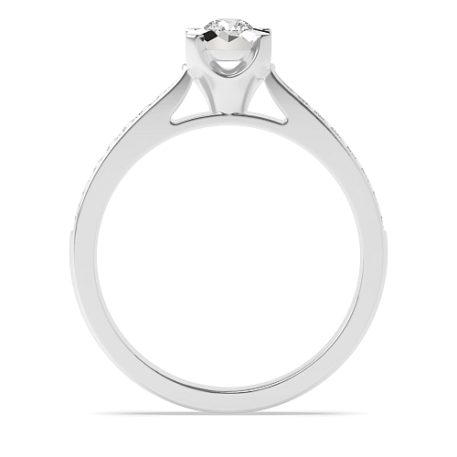 4 Prong Round Lavish Naturally Mined Diamond Engagement Rings