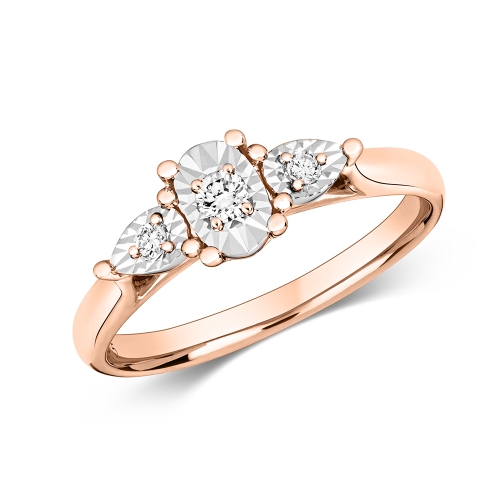 4 Prong Round Rose Gold Opulent Engagement Rings