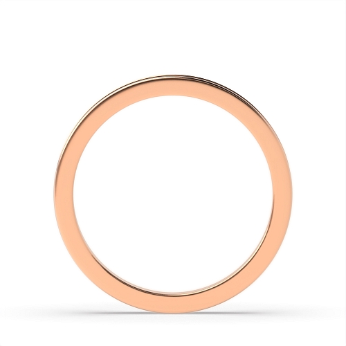 Pave Setting Round Rose Gold Heritage Eternity Diamond Rings