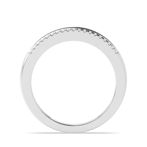Channel Setting Round Split stacking Naturally Mined Eternity Diamond Rings