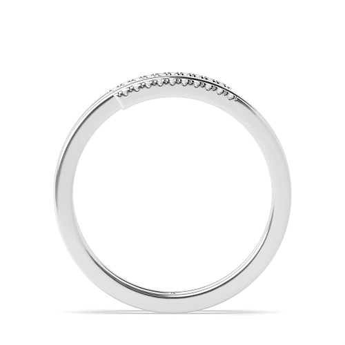 Pave Setting Round Spiral unique Eternity Diamond Rings