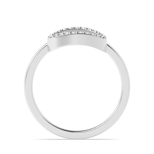 4 Prong Round Echo side Naturally Mined Diamond Engagement Rings