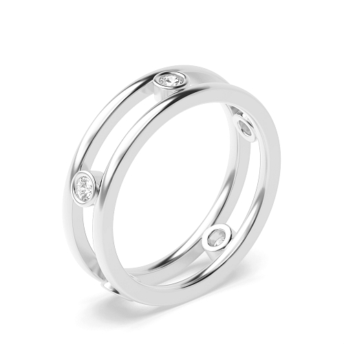 Bezel Setting Round The Aesthetic Naturally Mined Diamond Engagement Rings