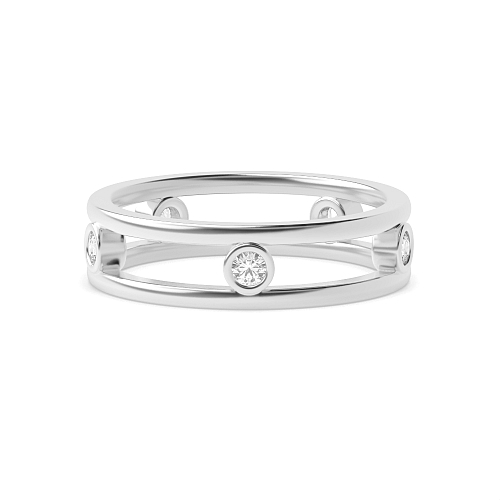 Bezel Setting Round The Aesthetic Naturally Mined Diamond Engagement Rings
