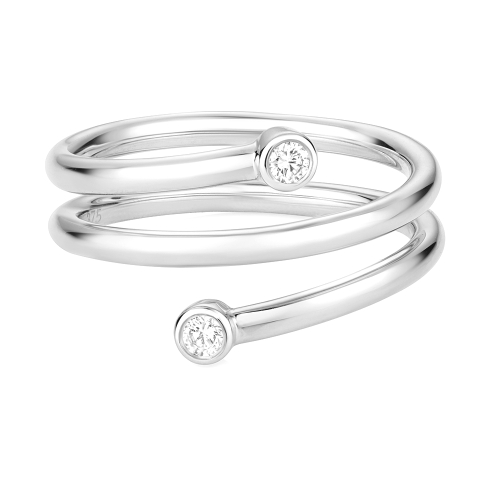 4 Prong Round Spiral Engagement Rings