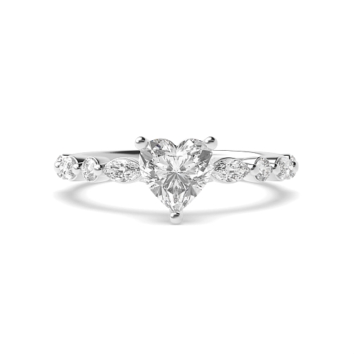 Prong Heart Unique style Engagement Rings