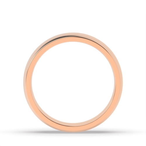 Rose Gold Gleam path Plain Ring Wedding Rings & Bands