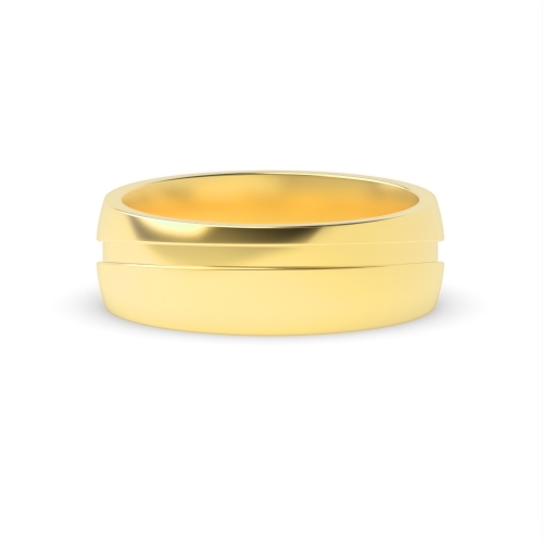 Yellow Gold Gleam path Plain Ring Wedding Rings & Bands