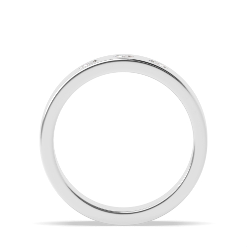 Bezel Setting Princess Baguettemyst Diamond Band Engagement Rings