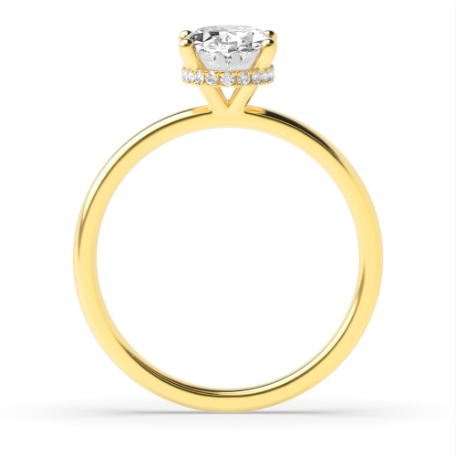 Yellow Gold Solitaire Diamond Ring
