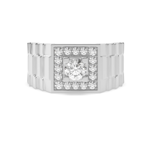 4 Prong Round Twilight Optic Eternity Diamond Ring