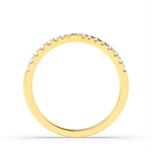 4 Prong Round Yellow Gold Five Stone Diamond Ring