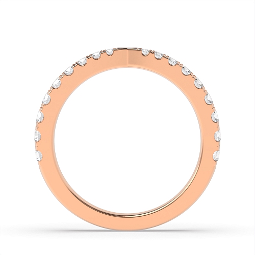 4 Prong Round Rose Gold graduating Five Stone Diamond Ring