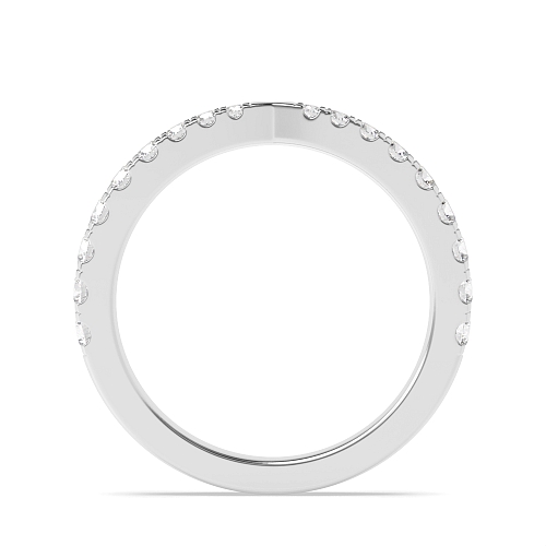 4 Prong Round graduating Five Stone Wedding Band