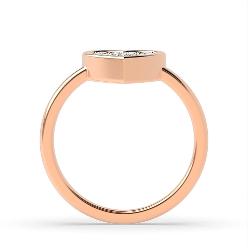 Pave Setting Round Rose Gold Timelessradiance Engagement Rings