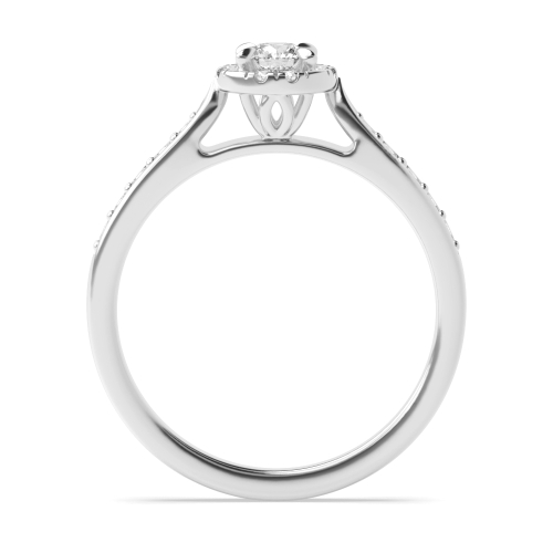 4 Prong Round Orbit Engagement Rings