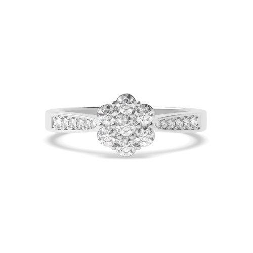 6 Prong Round Orbit Engagement Rings