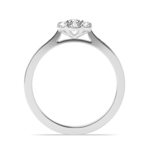 6 Prong Round Orbit Engagement Rings