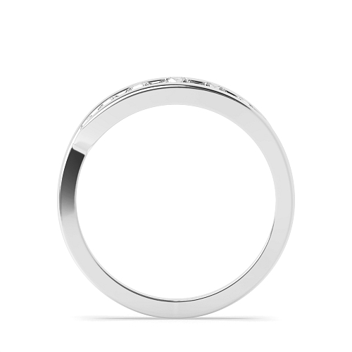 Channel Setting Round Graduating illusion set Seven Stone Diamond Rings