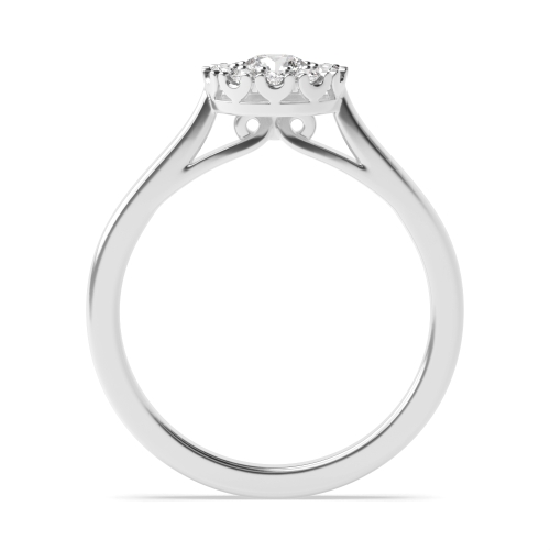 6 Prong Round Eternal Lab Grown Halo Diamond Ring