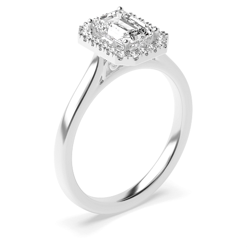 Emerald High set Engagement Rings