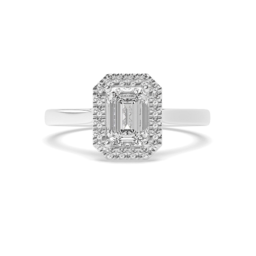 Emerald High set Engagement Rings