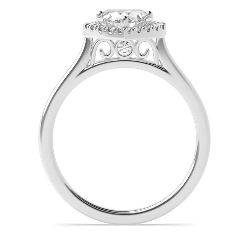 Prong Heart High set Engagement Rings
