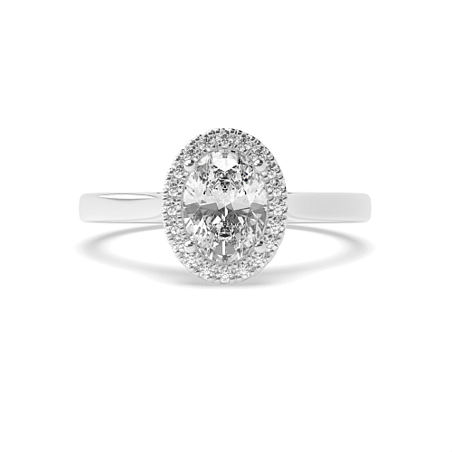 Oval High set Engagement Rings