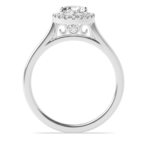 Oval High set Engagement Rings