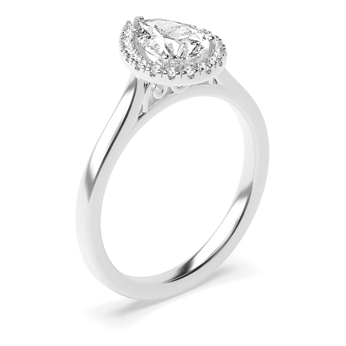 Prong Pear High set Engagement Rings